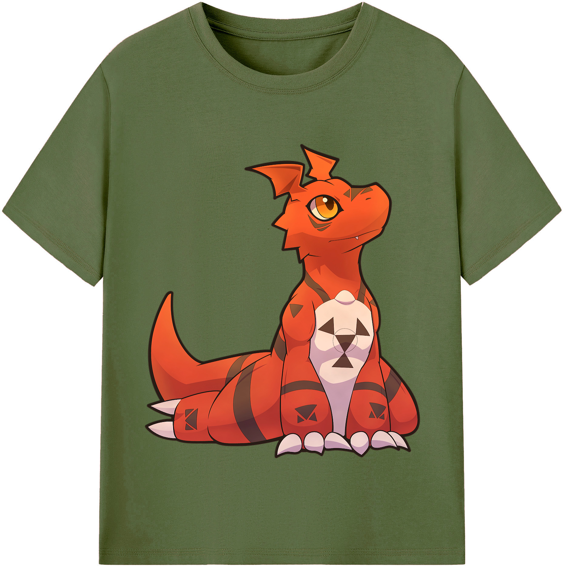 （画像用） Digimon デジタルモンスター/デジモン 綿100％半袖Tシャツ（フロントプリント）